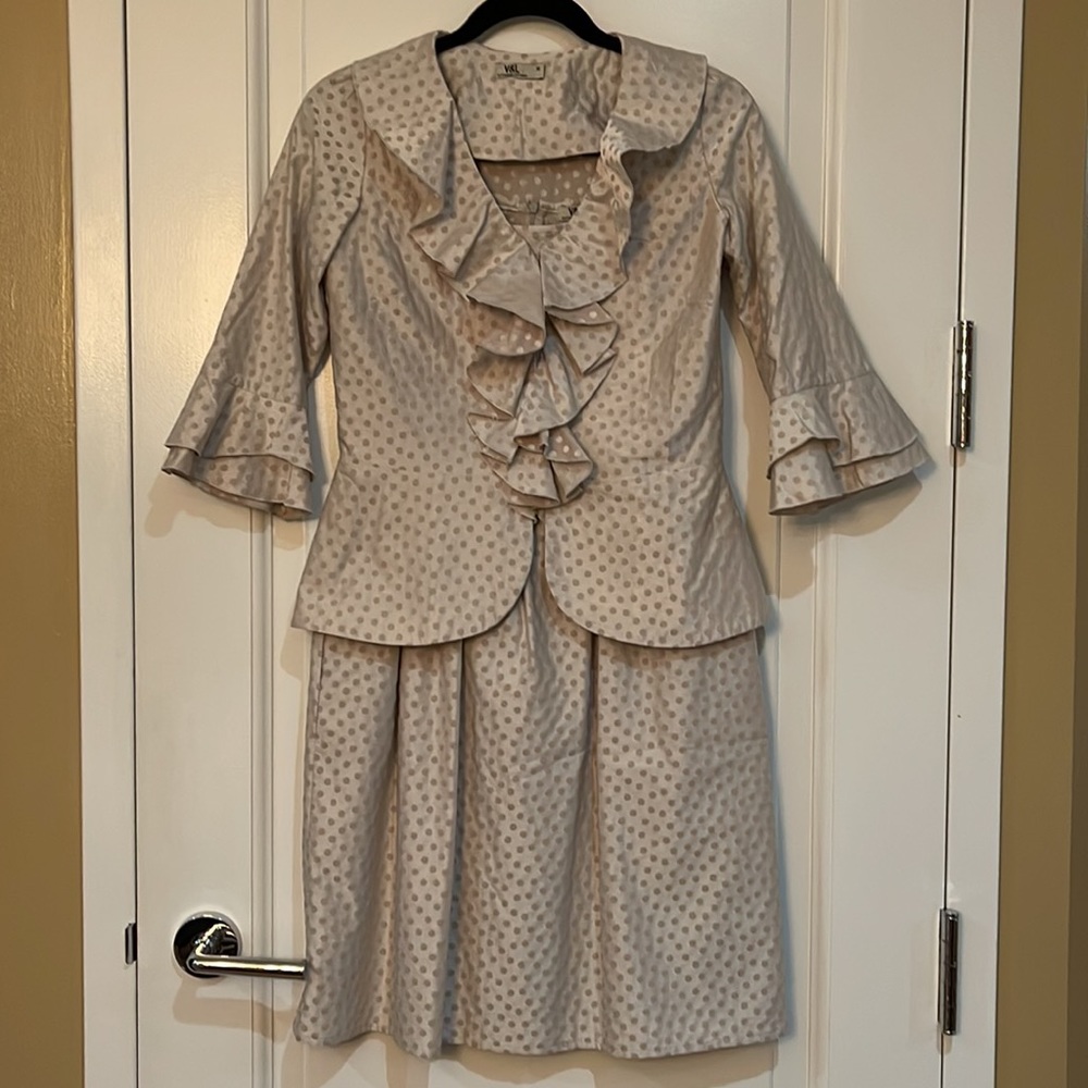 Victorio and Lucchino midi Polk a dot dress